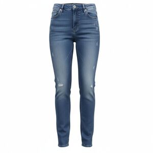 7 for All Mankind Jeans distressed blue denim women's ankle slimmy W27 L 28